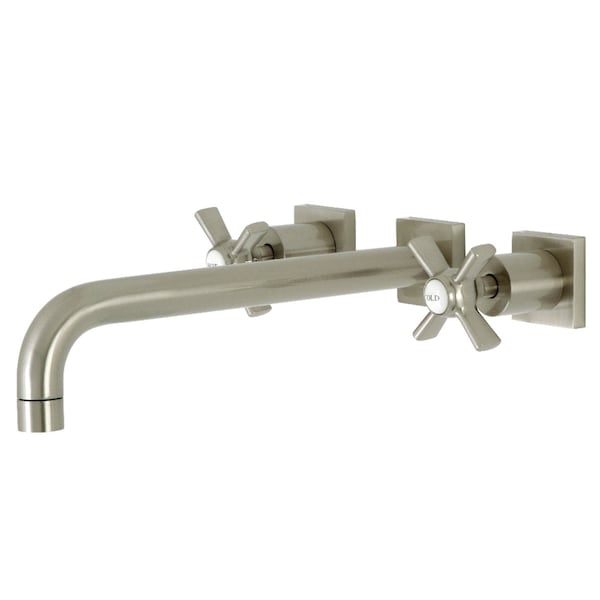 Kingston Brass KS6058ZX Wall Mount Tub Faucet, Brushed Nickel KS6058ZX - main